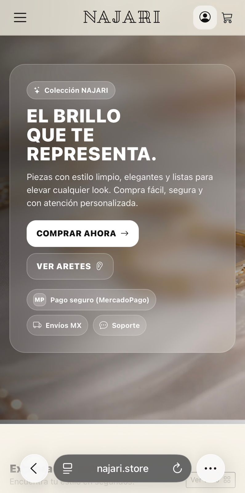 Najari mobile preview